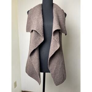 Cynthia Rowley Women's 100% Extra Merino Wool Knit Cardigan Sweater Brown S